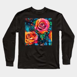 Rainbow flowers Long Sleeve T-Shirt